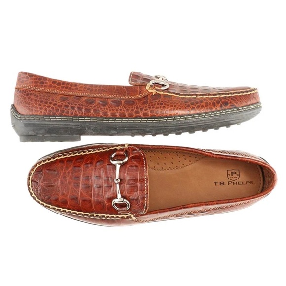 T.B. Phelps Brown Crick Leather Classic Loafers Men’s 9M - Picture 14 of 15